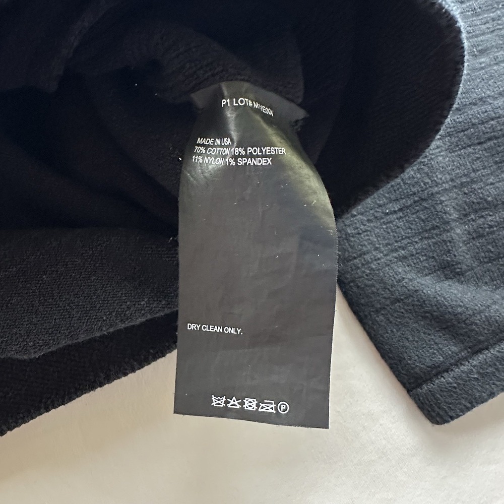 BRADY Jacket Medium 3D Knit Seamless‎ Bomber Jacket Full ZIp Onyx Made In Usa - Picture 4 of 5